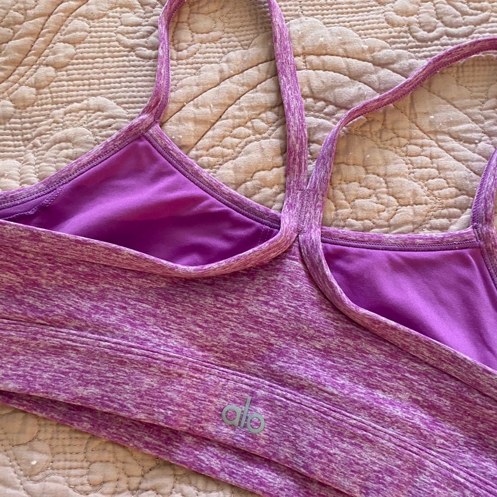 ALOSOFT GRATITUDE BRA - ELECTRIC VIOLET HEATHER